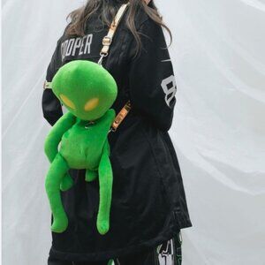 Rare Dolls Kill Alien Harness Light Up Mini Alien Backpack